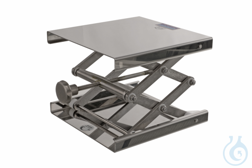 Lab-Jack 18/10, DIN12897, 160x130mm, with adjusting metal wheel, Height 60-27