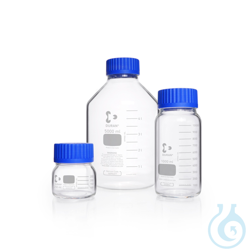 DURAN® GLS 80® Laboratory Bottle, wide mouth, clear, with GLS 80® thread