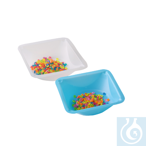 neoChoice Einmal-Wägeschalen blau, 89 x 89 x 25 mm, 100 St./Pack