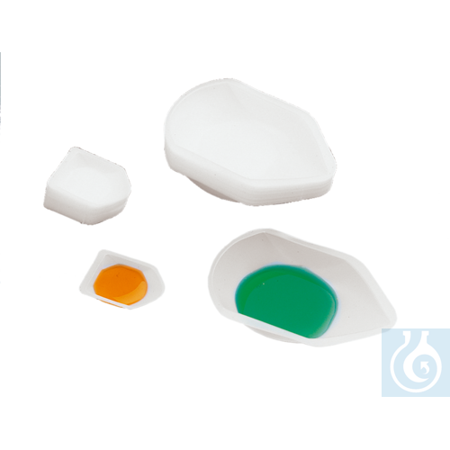 neoChoice Einmal-Wägeschalen (PS), m. Ausguss, 133 x 88 x 25 mm, 250 Stck./Pack