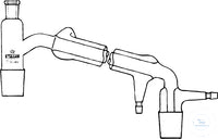 Distilling links, w. Liebig condenser,