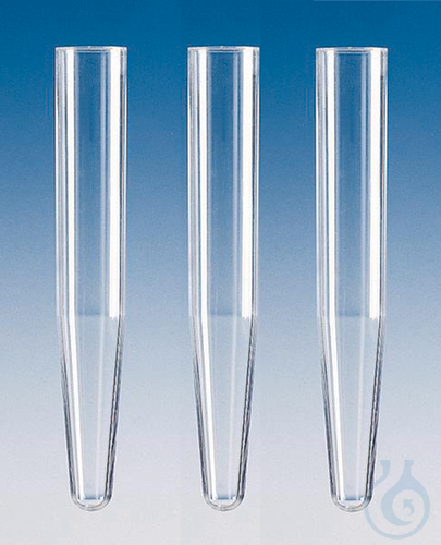 Sedimentation tube, PS, 16 x 105 mm, con. bottom, pack of 2000