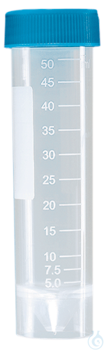 Centrifuge tube PP grad. screw cap, 50 ml, with base, y-sterilized