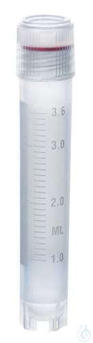 Cryogen. tube PP y-ster. screw cap PP, 4 ml ext. thread 12,5x76 mm selfstand.