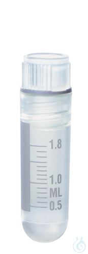 Cryogen.tube PP y-ster. screw cap PP, 2 ml int. thread 12,5x48 mm round