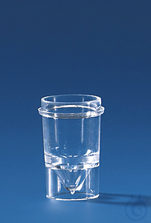 Sample vial, PS, glass clear, 1,5 ml, transparent, 1 bag of 1000