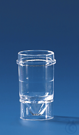 Sample vial, PS, glass clear, 2,0 ml f.Technicon-Analyzer 1 bag of 1000