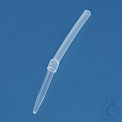 Discharge tip for Schilling burettes, amber glass, with silicone tubing, 10 p.