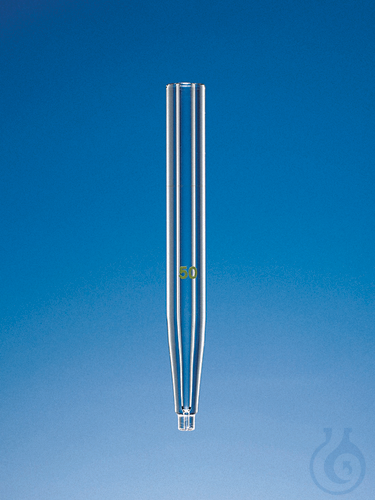 Spare burette tip for burette lengths, 10 ml, Boro 3.3, clear glass