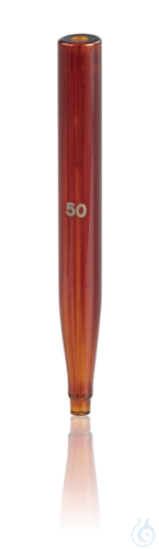Spare burette tip for burette lengths, 25 ml, Boro 3.3, amber glass