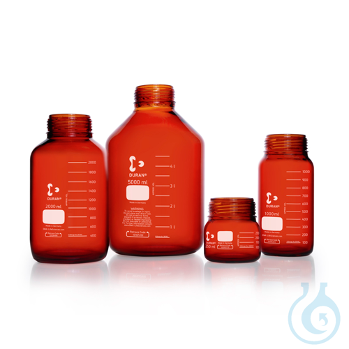 DURAN® GLS 80® Bottle, wide mouth, amber, USP , USP and EP (3.2.1)