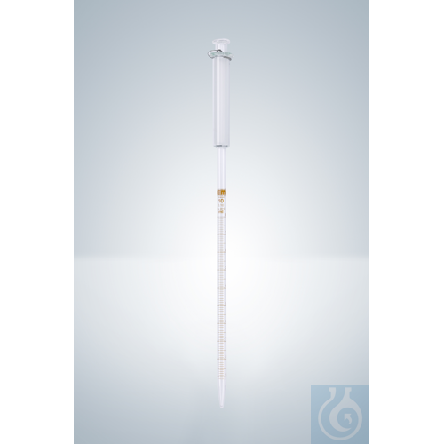 PISTON PIPETTES B 25:0,1 ML, AMBER STAIN GRADUATION