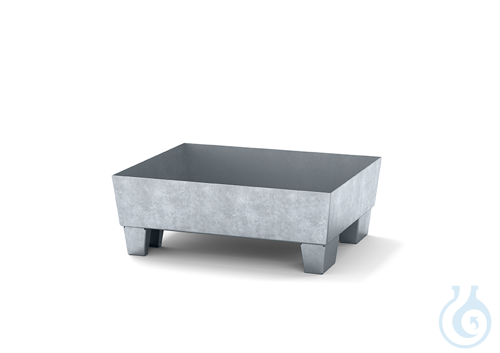 Sump pallet steel galv. feet construc. V=65L, 635x785x278