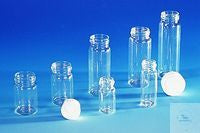 Screw thread vial, 50 ml, 90 x 30 mm, clear glass, with screw cap DIN 25