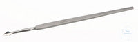 Dissecting needle, stainless magnetic, Lancet, L=140mm