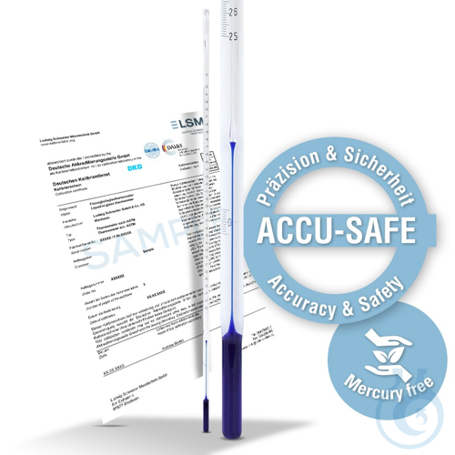 Thermometer similar to ASTM 36C ACCU-SAFE, -2+68:0.2 °C, ID 45 mm, TL 420 mm, DA