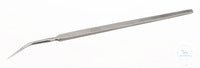 Dissecting needle, stainless magnetic, bent, L=140mm