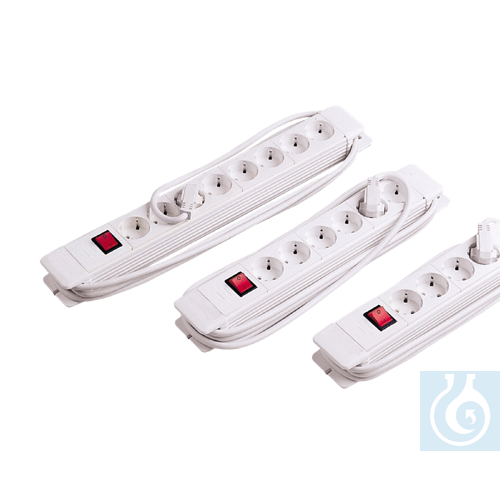 neoChoice 8-fach Steckdosenleiste mit Schalter, weiß