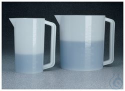 Nalgene&trade; Graduated HDPE Plastic Beakers with Handles