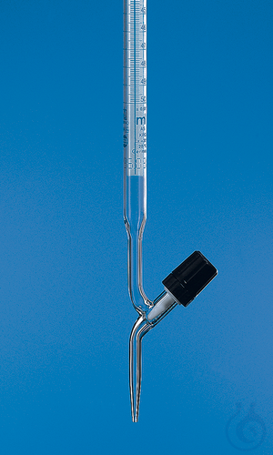 Burette BB AS DE-M straight stopcock, 10 ml:0,02 ml Boro 3.3 Sch. PTFE spindle