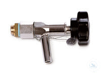 Steam release cock with venting nozzle