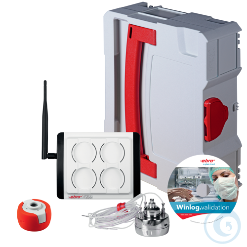 SL 3001, EBI 12 data logger set for validation of bench top sterilizers