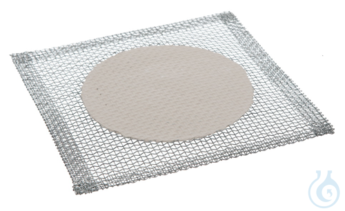 Wire gauze w. ceramic center, 120x120mm