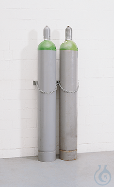 gas cylinder retainer steel galv., for 2 bottles (?230), 560x175x60