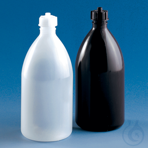 Reservoir bottle PE-LD f.Schilling bur., 500 ml, GL 25, with tube duct