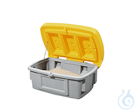 Grit container without dispensing hatch PE yellow V=100 L, 975x705x460