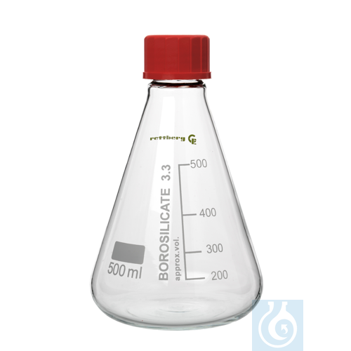 Erlenmeyer flask, 3000 ml, GL 45, with screw cap