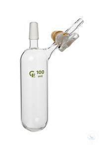 Nitrogen tube, 250 ml, cone size 29/32, side stopcock 2,5 mm bore,