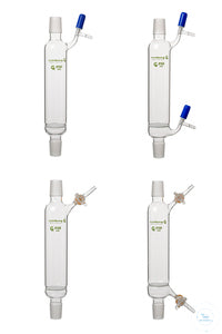 Filter tube, 250 ml, 2x PTFE-valve 0-3 mm,