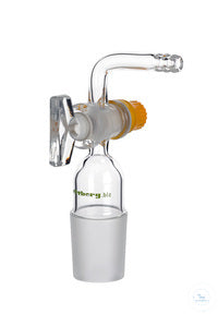 Adapter, cone size 29/32 to hose connection 9 mm, right-angled tube,