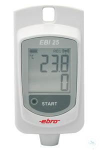 EBI 25-T, Temperature Logger with internal probe for wireless data transmission.