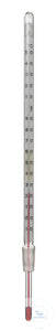 Thermometer, 0...+150°C:1°C, cone size 14,5/23, installed