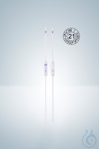 VOLUMETRIC PIPETTES AS 25 ML, CC, BLUE GRADUATION