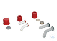 Screw cap, GL 18, with hose connection (PP) Ø 10,8 mm, straight