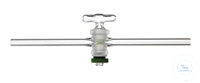 Stopcock, straight bore, hollow glass plug size 18,8/4,0 mm bore