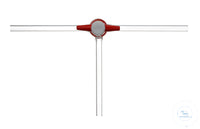 Stopcock/T-bore, PTFE- plug size 18,8/4,0 mm bore