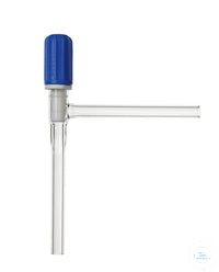 PTFE valve, angled, passage 0 - 3 mm, PTFE-spindle and sealing ring
