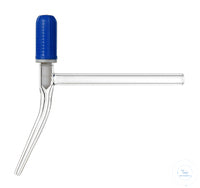 Burette valve, lateral, passage 0 - 3 mm, PTFE-spindle and