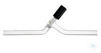 High vacuum valve, straight, PTFE-spindle, passage 0 - 15 mm,