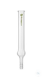 Drying tube, straight, with 1 sphere, length 100 mm, hose connection 8 mm