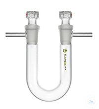 Drying tube, U-shape, length 150 mm, 2x socket size 14,5/23 with stopper