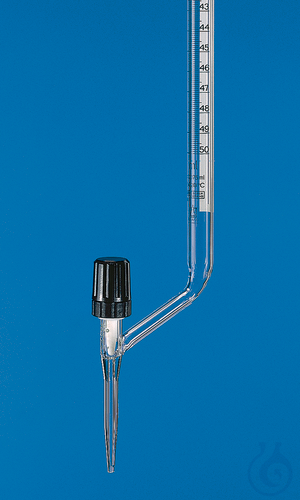 Burette SILBERBRAND cl. B lat. stopcock, 50 ml:0,1 ml Boro 3.3 Sch. PTFE spindle