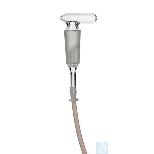 Inlet stopcock for rotary evaporators with PTFE-tube