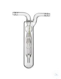 Bubble counter with non-return valve, not suitable for filling with mercury