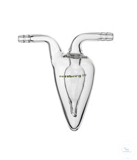 Bubble counter for monitoring the flow rate of gases