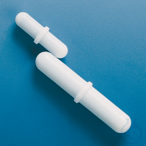 Magnetic stirring bar PTFE, 40 x 8 mm, cyl., small pivot ring